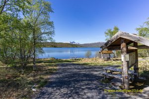 Varpvatnet, E6, Rv827 Drag, Norwegen