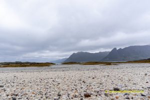 Meeresstrand, Gimsøy, Gimsøysand, Lofoten, Norwegen