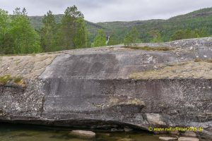 Steinzeitzeichnungen: Helleristningene ved Sagelva, E6, Tømmerneset, Norwegen