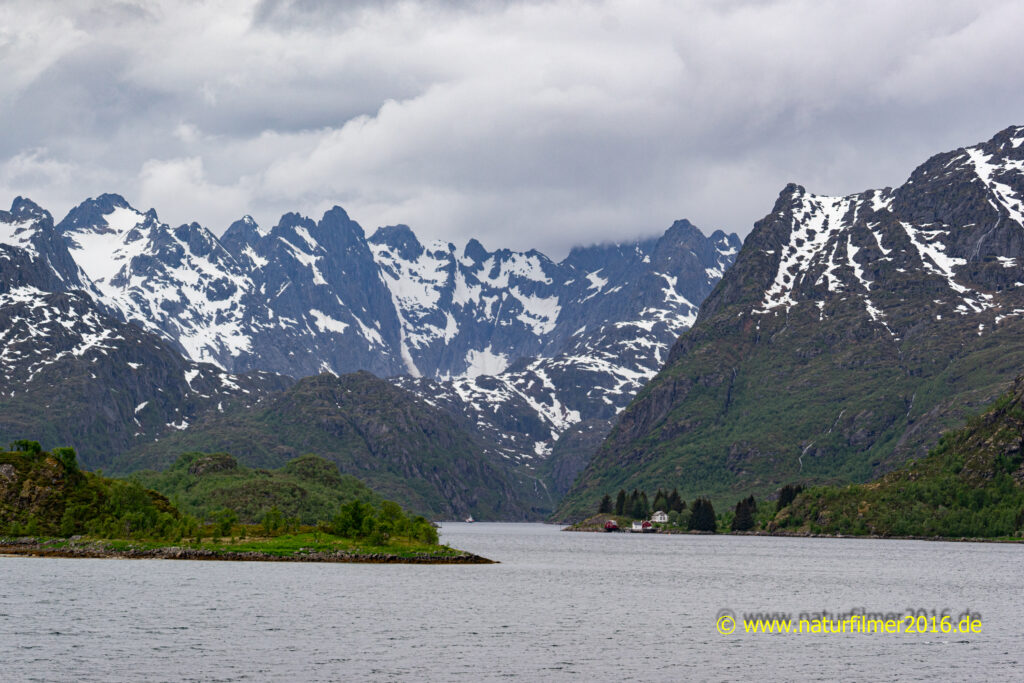 Raftsund und Trollfjord, gesehen von der RV868